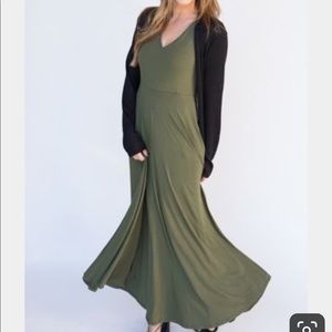 Agnes & Dora Cute comfy dress in Olive color